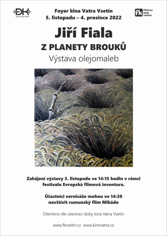 V kině Vatra bude uvedena výstava „Z planety brouků“ výtvarníka Jiřího Fialy 