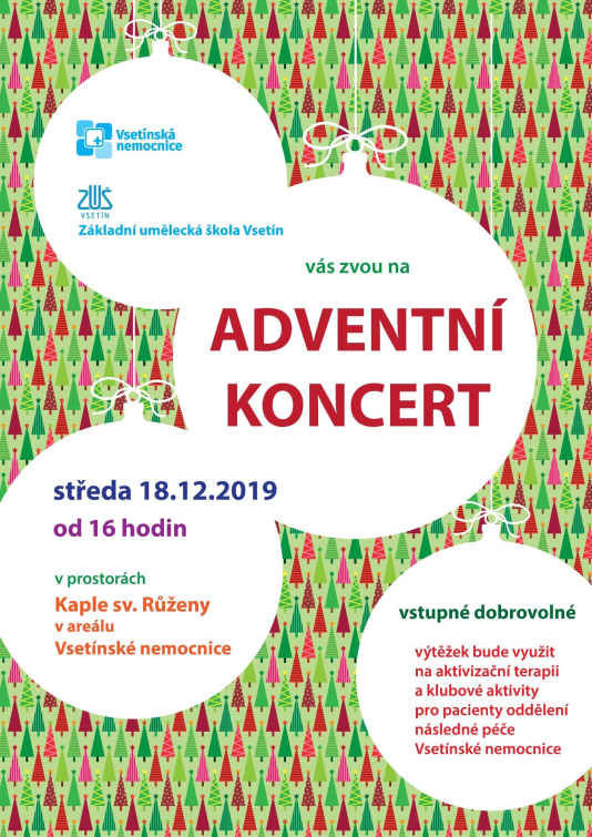 Adventní koncert v kapli Vsetínské nemocnice