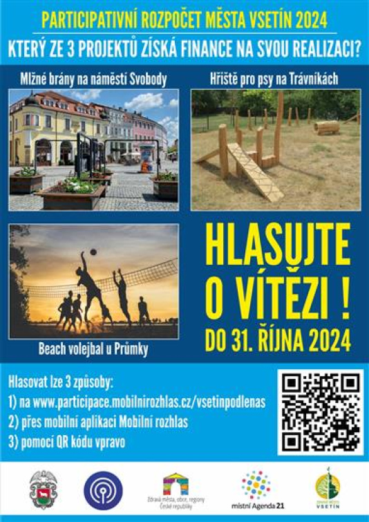Anketa: Vyberte občany navržený projekt, který radnice zrealizuje