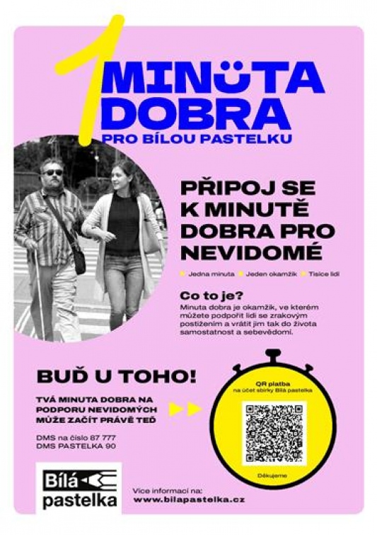 Bílá pastelka pomáhá lidem se zrakovým postižením. Zapojil se i Vsetín