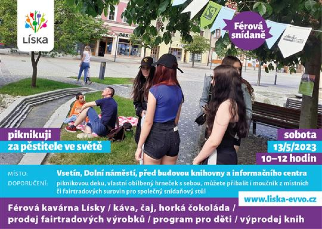 Vsetíňané si opět užijí férový piknik na podporu pěstitelů