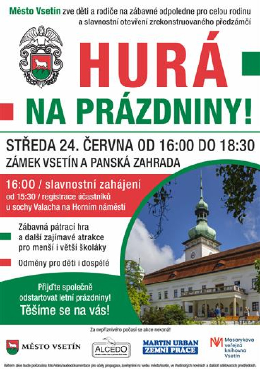 Hurá na prázdniny! Přijďte si užít zábavné odpoledne pro celou rodinu