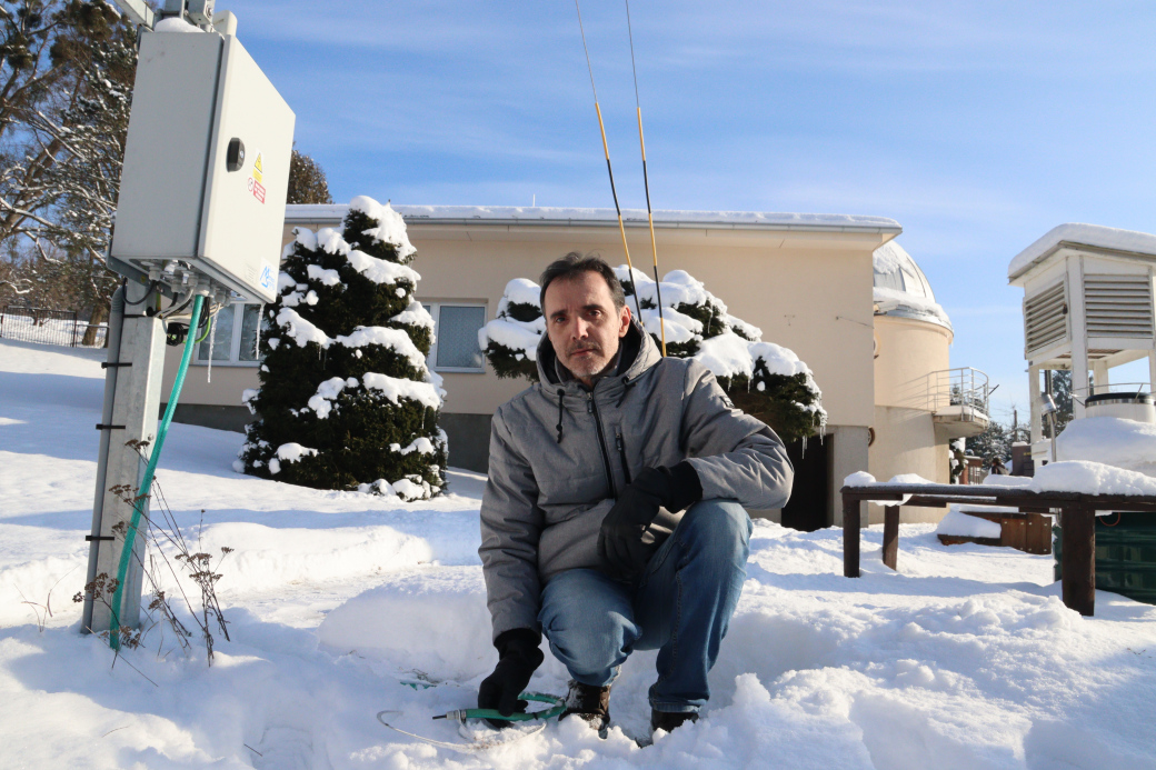 Valašsko potrápil krutý mráz. Hvězdárna Vsetín hlásí -20,8°C