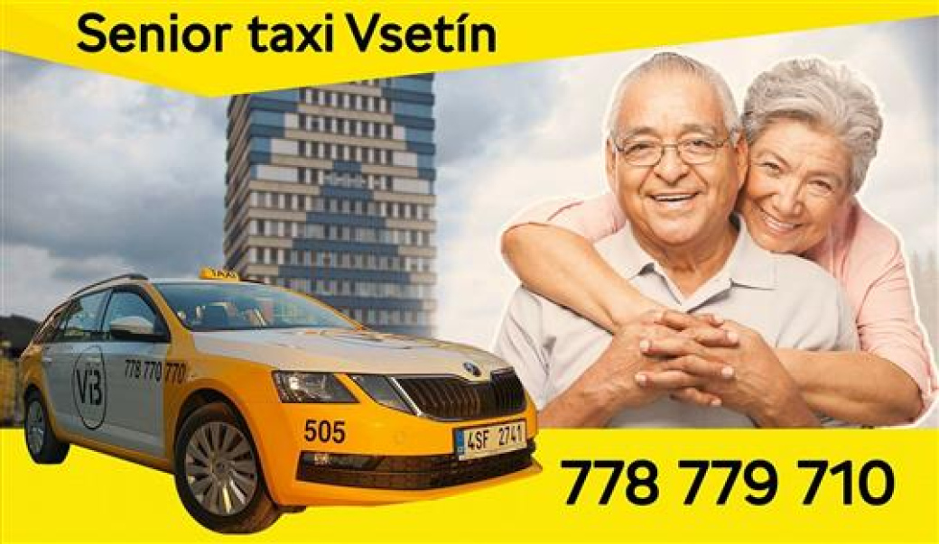 500 jízd za měsíc absolvují Vsetíňané se senior taxi
