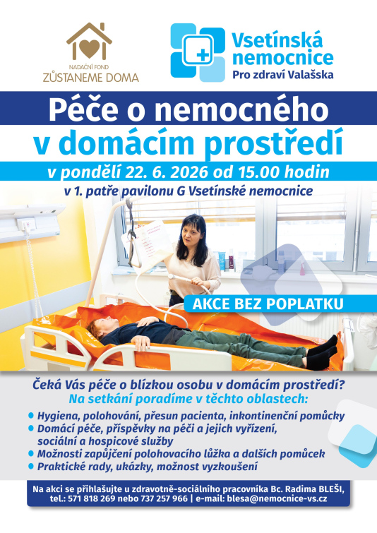 Setkání pečujících ve Vsetínské nemocnici