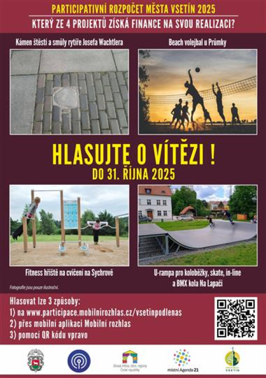Anketa: Vyberte občany navržený projekt, který radnice zrealizuje