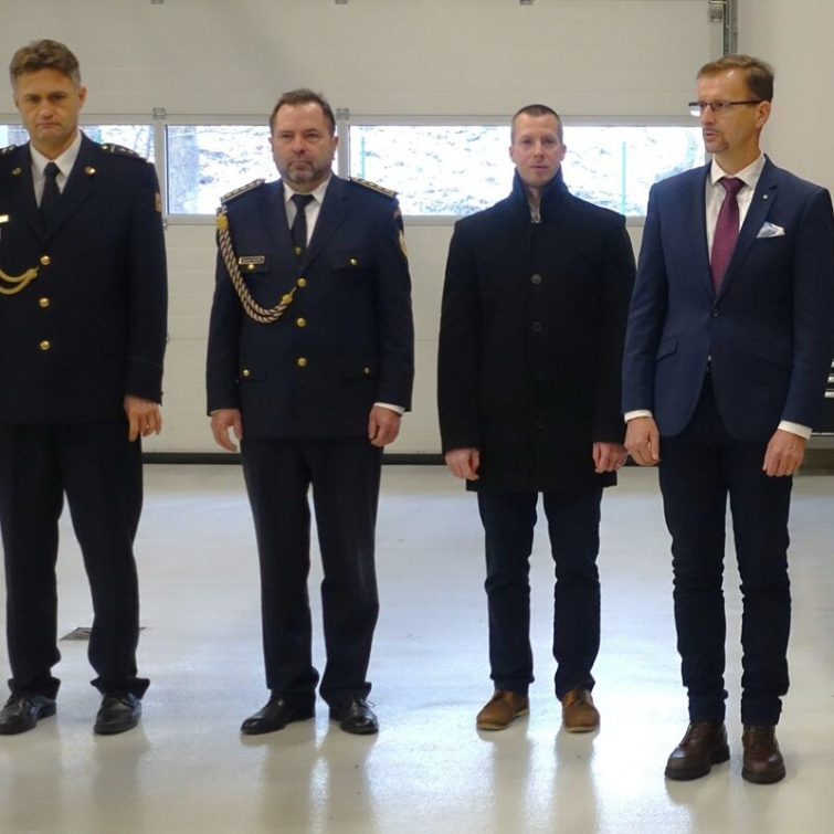 Hejtman Radim Holiš poděkoval hasičům a popřál jim hodně zdaru v letošním roce