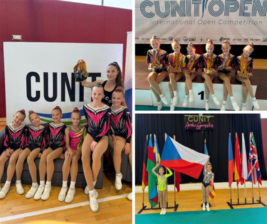 Otrokovickým gymnastkám se na krku blýskají zlaté medaile, na mezinárodních závodech nenašly přemožitele