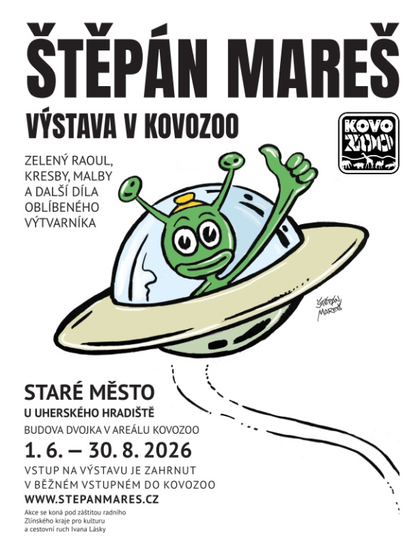 Ve Starém Městě vystavuje autor legendárního Zeleného Raoula