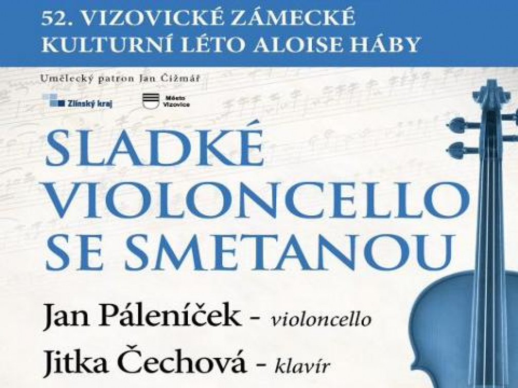 Další koncert Zámeckého léta představí Sladké violoncello se Smetanou