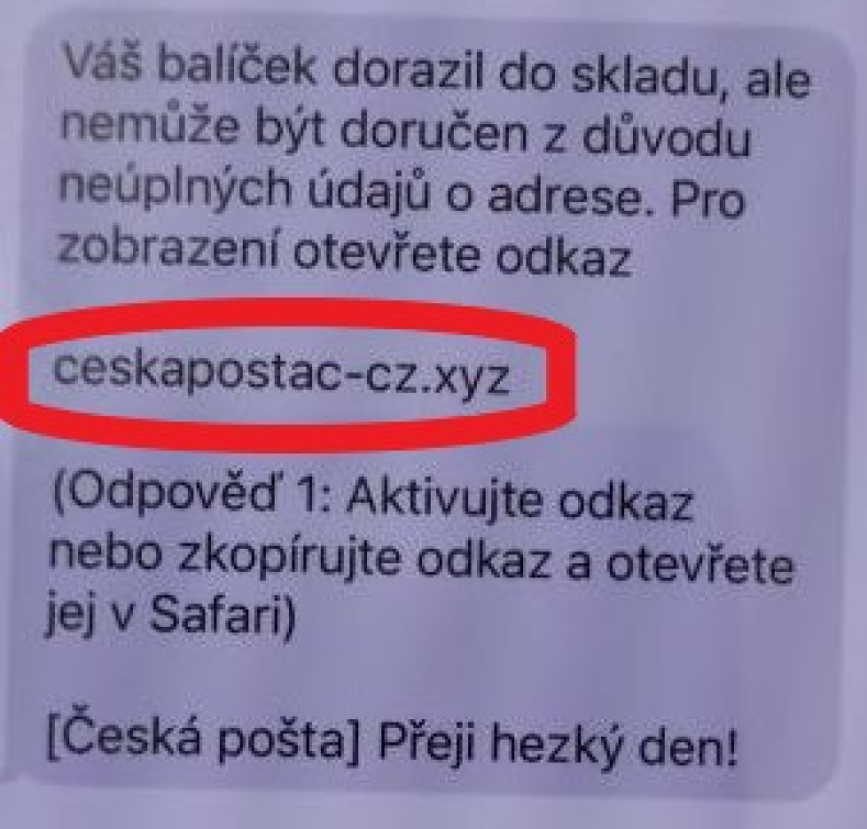 Dávejte si pozor na falešná upozornění přepravců zásilek. Žena ze Zlína přišla o 37 tisíc  