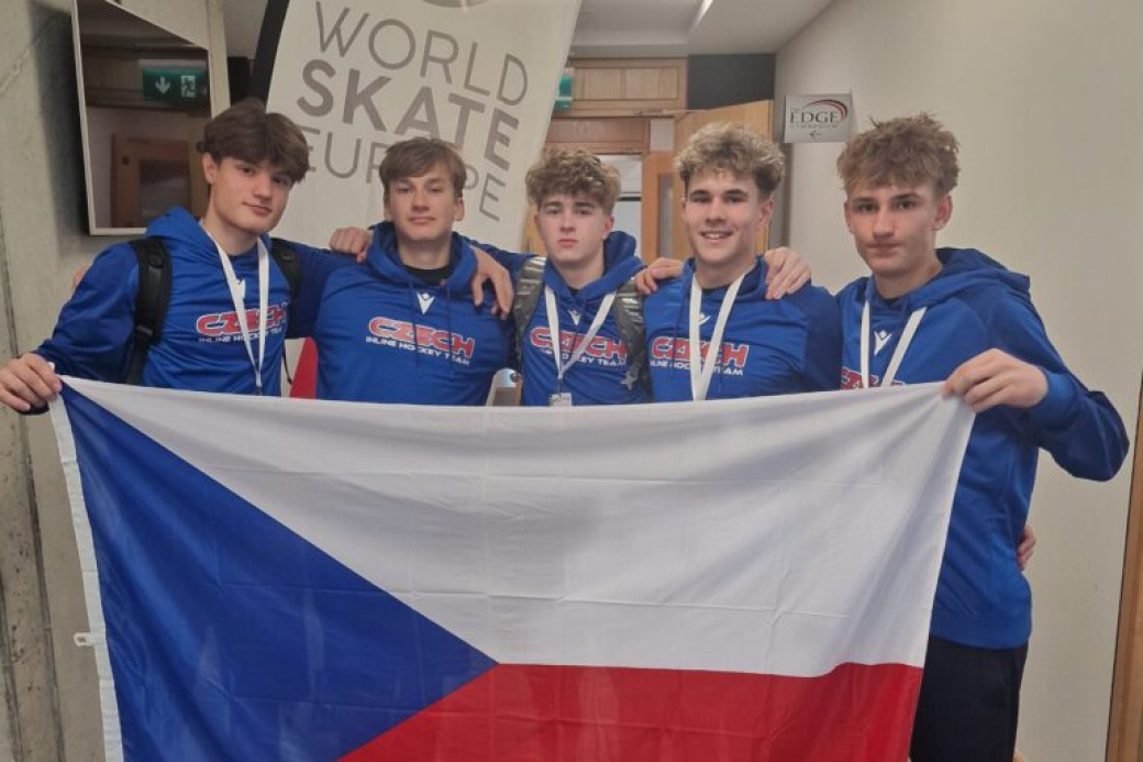 Bravo Češi, bravo Zlíňané. Výrazný podpis na evropském zlatu v inline hokeji