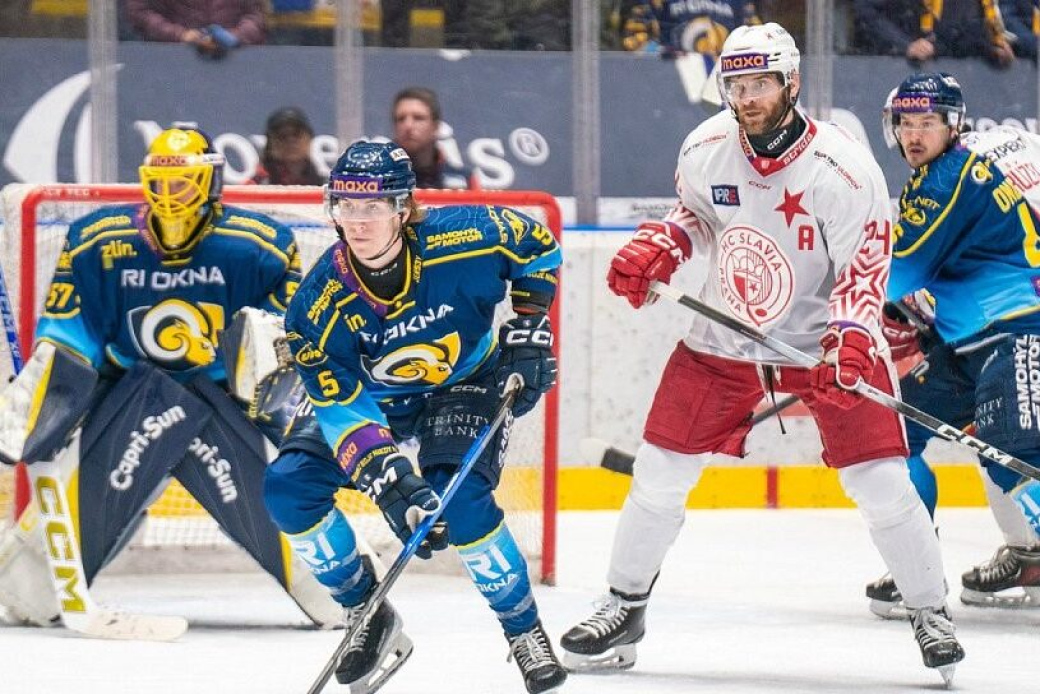 Zlín má mečbol. Ve čtvrtfinále play off Maxa ligy vede nad Slavií 2:1