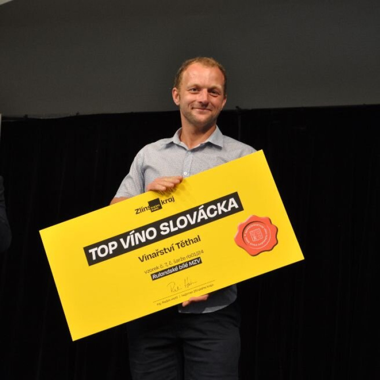 Letošním vítězem soutěže TOP Víno Slovácka je Rulandské bílé z Vinařství Těthal