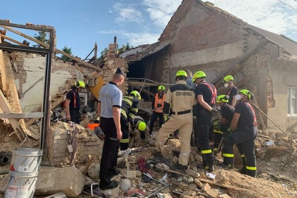 Výbuch plynu v Koryčanech na Kroměřížsku si vyžádal dva lidské životy