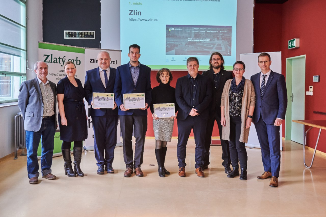 V soutěži o nejlepší webové stránky obcí s rozšířenou působností ve Zlínském kraji zvítězil Zlín