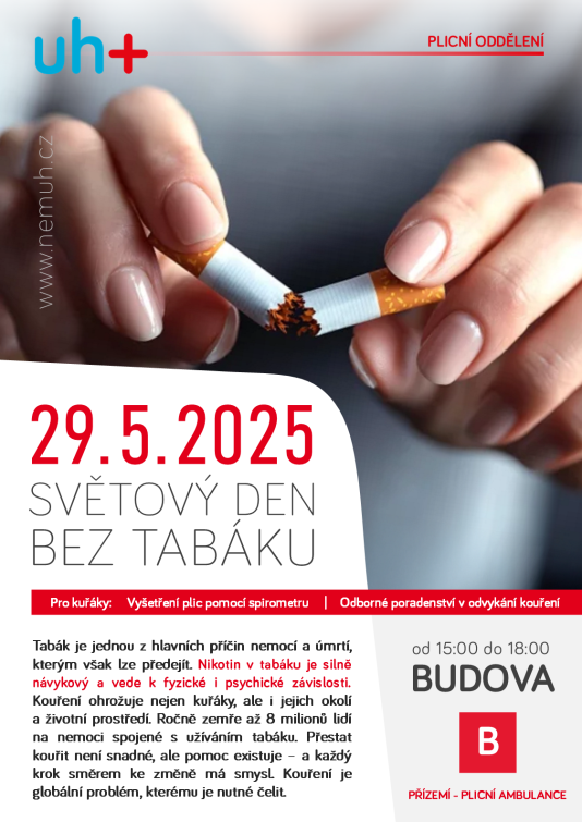 Světový den bez tabáku v Uherskohradišťské nemocnici