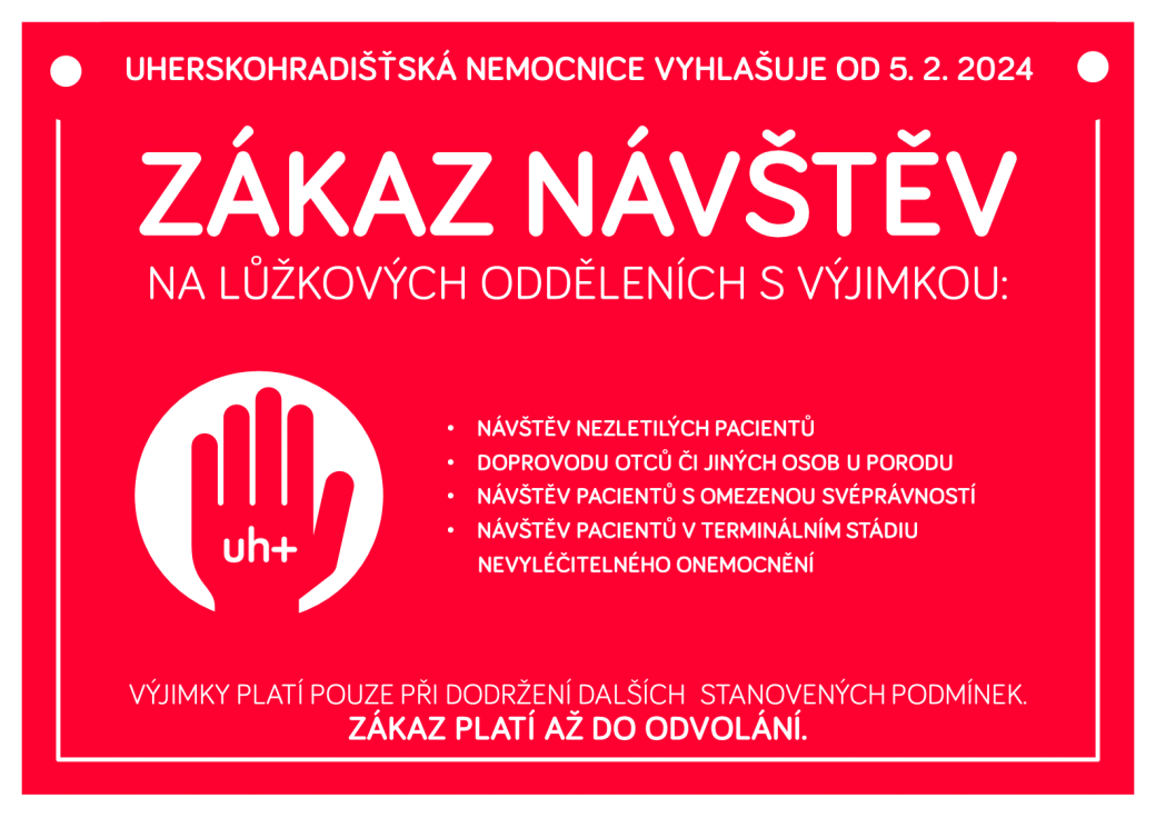 Zákaz návštěv v Uherskohradišťské nemocnici