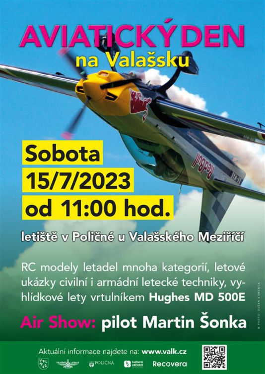 Aviatický den na Valašsku proběhne v červenci 2022