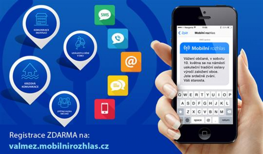 Valašské Meziříčí spouští Mobilní Rozhlas