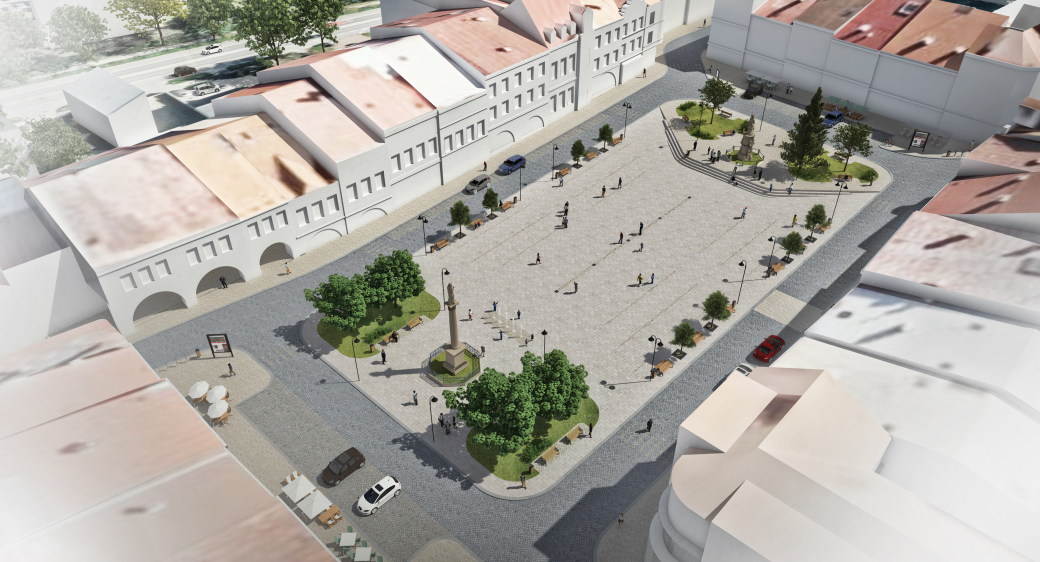Revitalizace náměstí odstartovala přípravnými pracemi