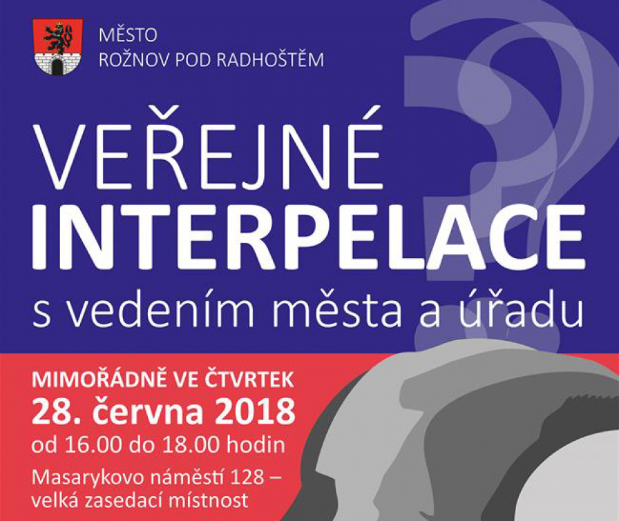 V Rožnově proběhnou další veřejné interpelace
