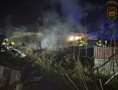 V Kelči hořel hospodářský objekt