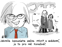Jste komunistka a z principu vám pravda nic neříká, usadil Konečnou protiválečný aktivista