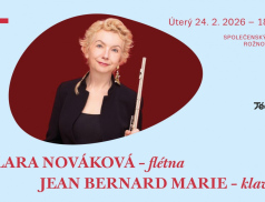 Koncert flétnistky Clary Novákové a klavíristy Jeana Bernarda Marie