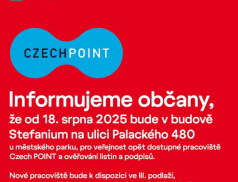 Služby Czech POINT najdete v Rožnově ve všech budovách městského úřadu