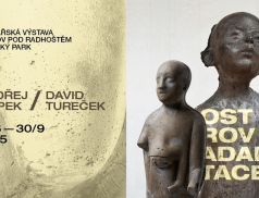 Sochařská výstava v rožnovském parku – Ondřej Filípek a David Tureček