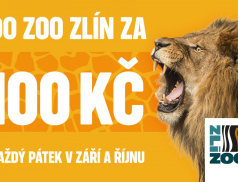 Každý pátek v září a říjnu do Zoo Zlín jen za 100 Kč