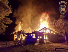 Bažantnici v Boršicích hasilo devět jednotek