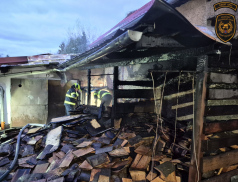 Od vyhřívané psí boudy začalo hořet seno na půdě vedlejšího domu 