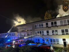 Požár školy ve Zlíně prověřuje policie jako obecné ohrožení z nedbalosti  