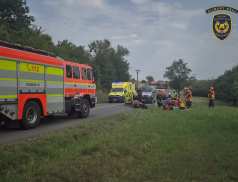 Pro řidiče motocyklu museli dojet záchranáři