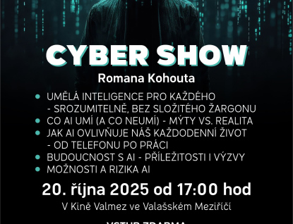 Cybershow v Kině Valmez poradí, jak na umělou inteligenci
