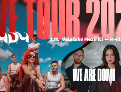 Mydy + We Are Domi vyráží na Live Tour 2025