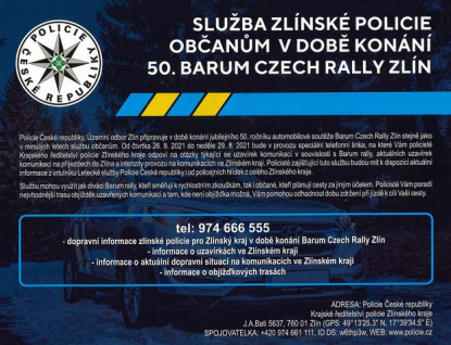 Na bezpečnost během Barumky budou každý den dohlížet desítky policistů