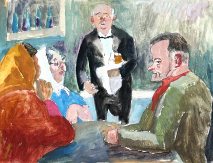 Výstava maleb a kreseb Josefa Hapky