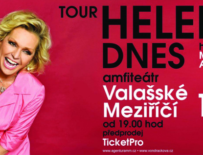 Helena Vondráčková vystoupí 18. srpna v amfiteátru ve Valašském Meziříčí! Koncert je součástí turné Helena DNES