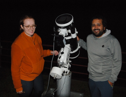 Astrofyzici z ciziny studují ve hvězdárně
