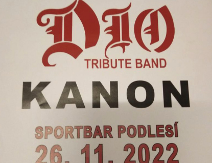 Sportbar v Podlesí: Koncert KANON + DIO Tribute Band 