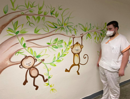 Malé pacienty doprovází na dětské oddělení Nemocnice AGEL Valašské Meziříčí originální a veselé kresby zvířat