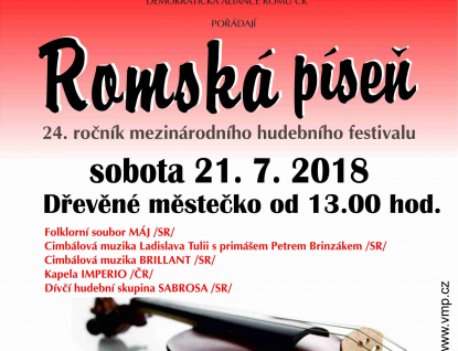 V Rožnově proběhne mezinárodní festival Romská píseň