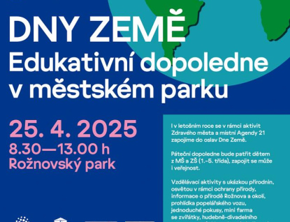 Veřejnost se může zapojit do aktivit v rámci Dnů Země v Rožnově