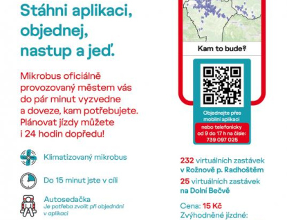 Moderní doprava na dosah. Rbus vyjíždí 1. července do ulic Rožnova a Dolní Bečvy
