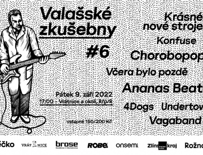 Valašské zkušebny #6. Tradiční festival domácích kapel se dvěma hosty