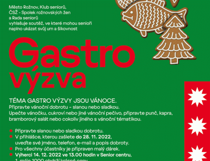 Do Gastro výzvy pro seniory se přihlásilo 24 účastníků