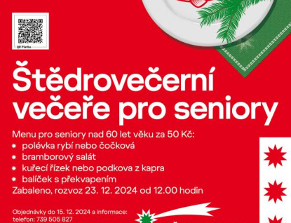 Rožnov spouští 5. ročník Štědrovečerní večeře pro seniory